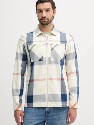 Barbour koszula bawełniana ETTRICK męska kolor beżowy relaxed MOS0305