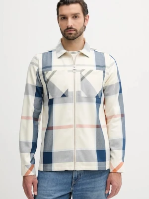 Barbour koszula bawełniana ETTRICK męska kolor beżowy relaxed MOS0305