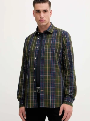 Barbour koszula bawełniana KENTON męska kolor granatowy regular z kołnierzykiem klasycznym MSH5689