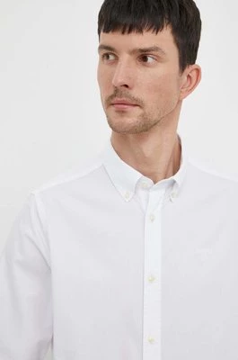 Barbour koszula bawełniana męska kolor biały regular z kołnierzykiem button-down MSH5467