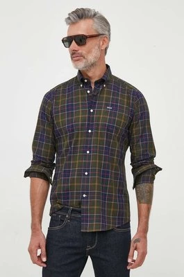 Barbour koszula bawełniana męska slim z kołnierzykiem button-down