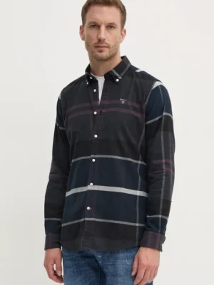 Barbour koszula bawełniana męska slim z kołnierzykiem button-down