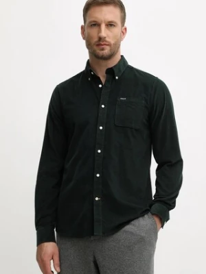 Barbour koszula bawełniana RAMSEY męska kolor zielony regular z kołnierzykiem button-down MSH5001