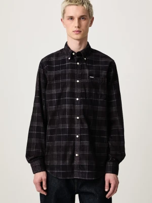 Barbour koszula męska sztruksowa Blair Tailored Shirt brązowy
