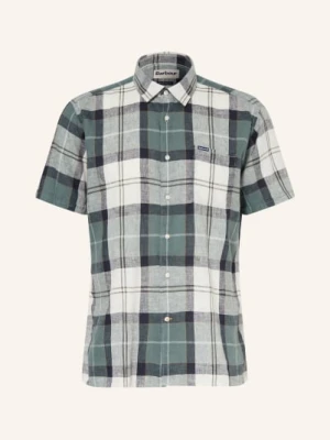 Barbour Koszula Z Krótkim Rękawem Croft Relaxed Fit Z Lnem gruen
