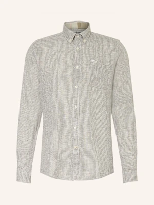 Barbour Koszula Z Lnu Linton Tailored Fit gruen