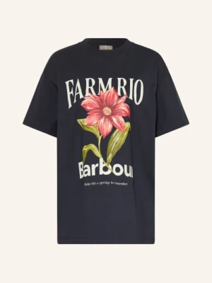 Barbour Koszulka Wild Flower Oversized Graphic blau