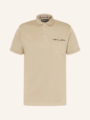 Barbour Koszulka Polo Z Dżerseju Prem beige