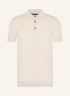 Barbour Koszulka Polo Z Dzianiny Boston Z Lnem beige