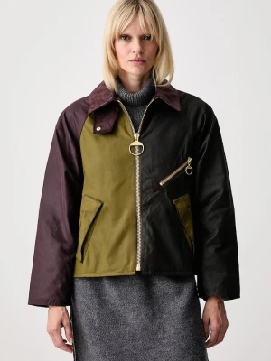 Barbour krótka kurtka damska bawełniana ARLENE zielony