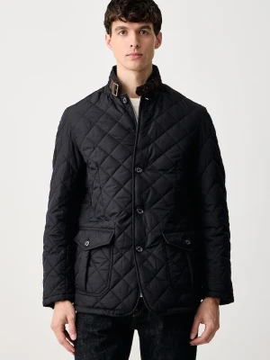 Barbour krótka kurtka męska granatowy