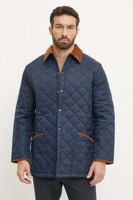 Barbour kurtka 30th Anniversary Liddesdale Quilted Jacket męska kolor granatowy przejściowa MQU1816