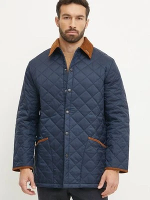 Barbour kurtka 30th Anniversary Liddesdale Quilted Jacket męska kolor granatowy przejściowa MQU1816