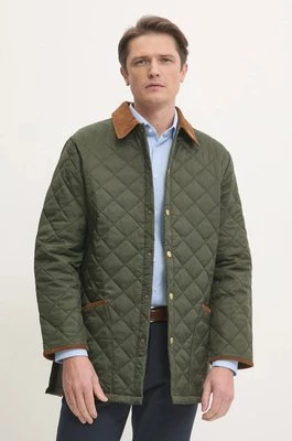 Barbour kurtka 30th Anniversary Liddesdale Quilted Jacket męska kolor zielony przejściowa MQU1816