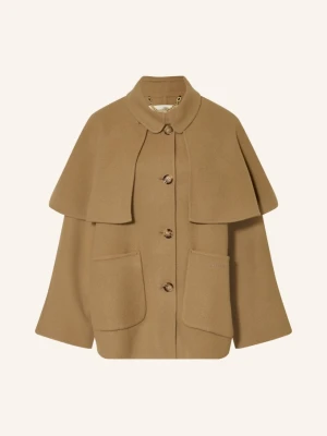 Barbour Kurtka Aggy Z Odpinanym Peleryną beige