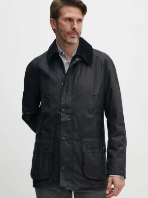 Barbour kurtka Ashby Wax Jacket męska kolor czarny przejściowa MWX0339