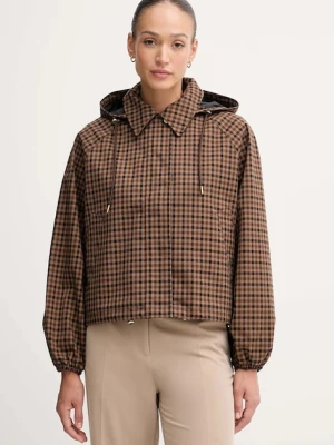 Barbour kurtka AUDREY kolor brązowy przejściowa oversize LSP0256