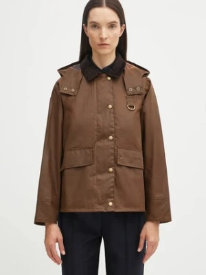 Barbour kurtka Avon Wax Jacket damska kolor brązowy przejściowa LWX1081
