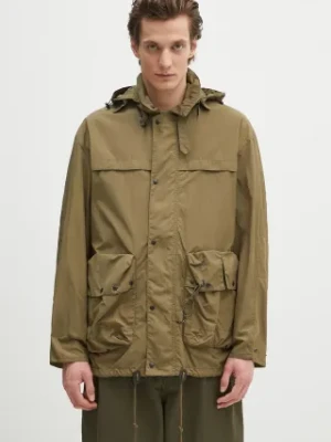 Barbour kurtka Barbour Modified Durham Showerproof Jacket kolor zielony przejściowa oversize MSP0133
