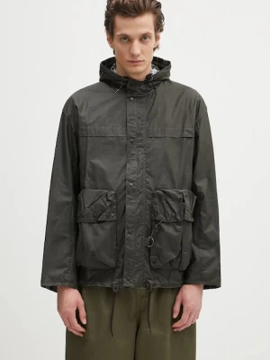 Barbour kurtka Barbour Modified Durham Wax Jacket kolor zielony przejściowa oversize MWX2448