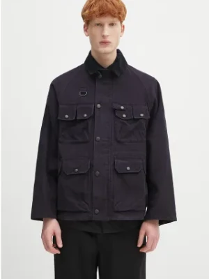 Barbour kurtka bawełniana Barbour Modified Dryfly Casual Jacket kolor granatowy przejściowa MCA1036