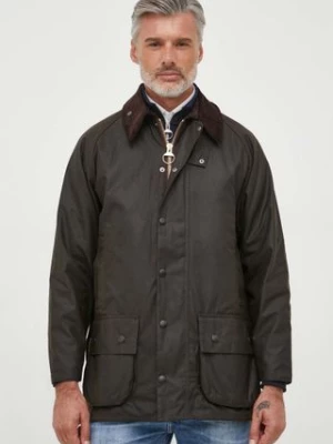 Barbour kurtka bawełniana Beaufort Wax Jacket kolor zielony przejściowa MWX0002