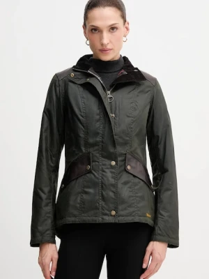 Barbour kurtka bawełniana FERN kolor zielony przejściowa LWX1493