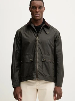 Barbour kurtka bawełniana kolor zielony przejściowa