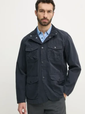 Barbour kurtka bawełniana Ogston Casual Jacket kolor granatowy przejściowa MCA1039