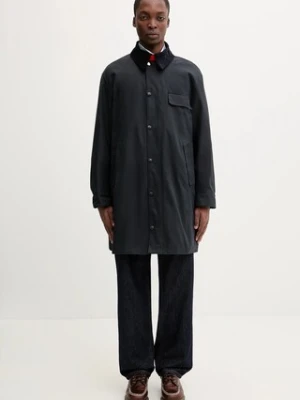 Barbour kurtka bawełniana x Paul Smith Beeston Wax kolor granatowy przejściowa MWX2514NY51