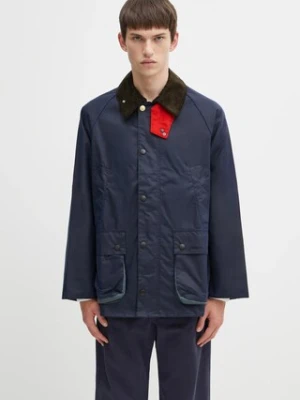 Barbour x Paul Smith kurtka bawełniana OS Bedale Wax przejściowa MWX2515NY94