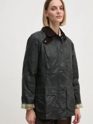 Barbour kurtka Beadnell Wax Jacket damska kolor zielony przejściowa LWX0667