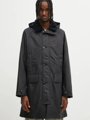 Barbour kurtka Beaudale Wax Trench Coat kolor granatowy zimowa MWX2488NY92