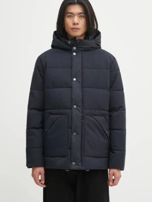 Barbour kurtka Brampton Puffer Jacket kolor granatowy zimowa MQU1805NY92