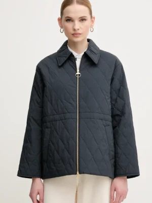 Barbour kurtka Clarissa kolor granatowy przejściowa oversize LQU1816NY91