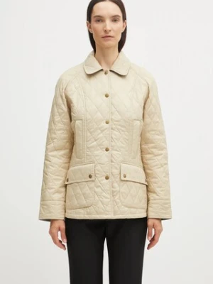 Barbour kurtka damska kolor beżowy przejściowa