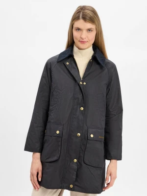 Barbour Kurtka damska - Long Beadnell Kobiety Bawełna niebieski jednolity,