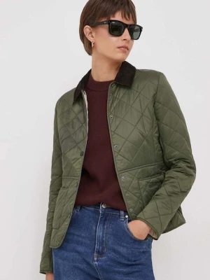 Barbour kurtka Deveron Polarquilt damska kolor zielony przejściowa LQU1064
