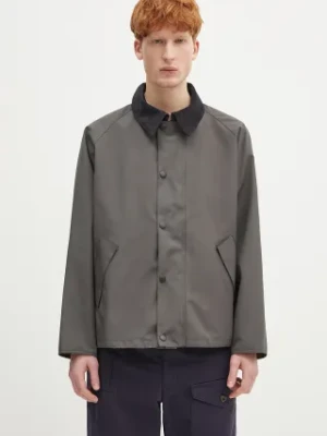 Barbour kurtka dwustronna Barbour OS Reversible Transporter Casual kolor szary przejściowa MCA0963
