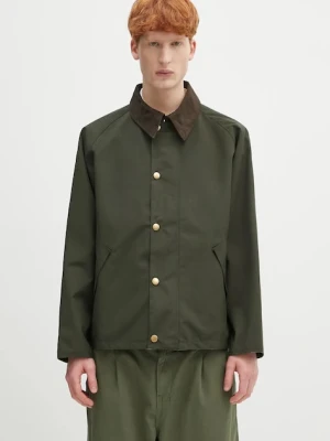 Barbour kurtka dwustronna Barbour OS Reversible Transporter Casual kolor zielony przejściowa MCA0963