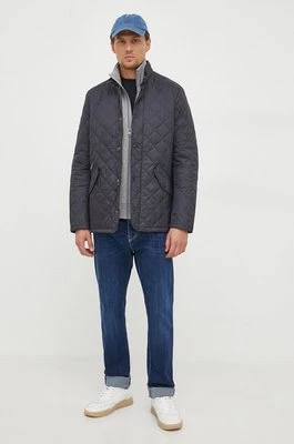 Barbour kurtka Flyweight Chelsea Quilted Jacket męska kolor granatowy przejściowa MQU0007