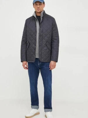 Barbour kurtka Flyweight Chelsea Quilted Jacket męska kolor granatowy przejściowa MQU0007