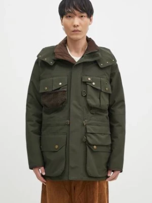 Barbour kurtka Heritage Dryfly męska kolor zielony przejściowa MWB1117