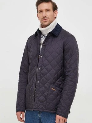 Barbour kurtka Heritage Liddesdale Quilted Jacket męska kolor granatowy przejściowa MQU0240