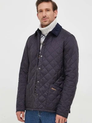 Barbour kurtka Heritage Liddesdale Quilted Jacket męska kolor granatowy przejściowa MQU0240