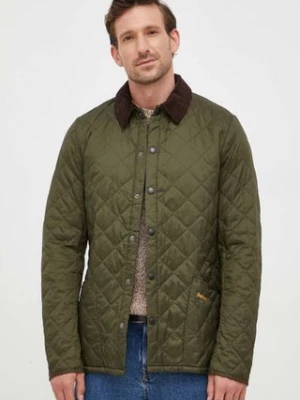 Barbour kurtka Heritage Liddesdale Quilted Jacket męska kolor zielony przejściowa MQU0240