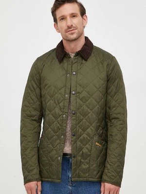 Barbour kurtka Heritage Liddesdale Quilted Jacket męska kolor zielony przejściowa MQU0240