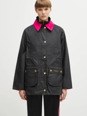 Barbour kurtka Icons Modern Beadnell Wax Jacket kolor granatowy przejściowa LWX1492NY92