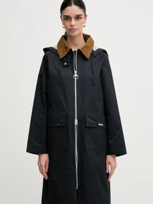 Barbour kurtka Jema kolor granatowy przejściowa oversize LSP0216NY91