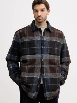 Barbour kurtka koszulowa kolor brązowy przejściowa MOS0400